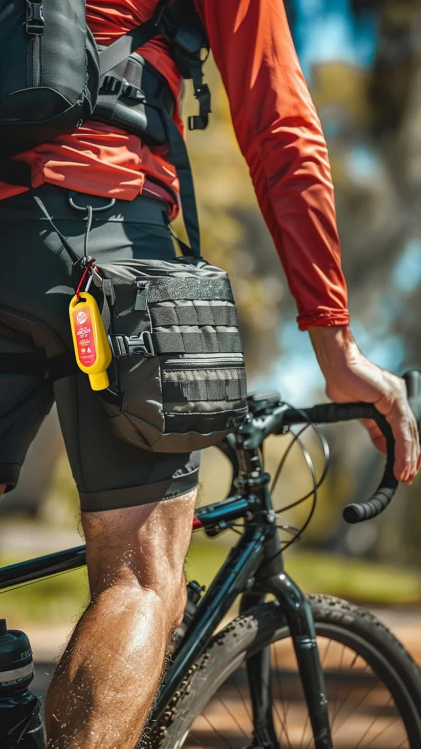 Clear Zinc Sunscreen Lotion ULTRA SPF 50+ 60mL with Carabiner Clip 5% Zinc