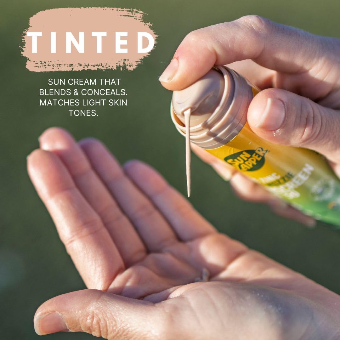 Mosquito Repellent Sun Cream SPF 50 – Tinted Natural Zinc Sunscreen with Citronella