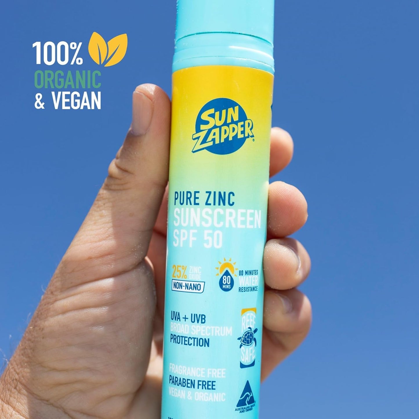 Pure Zinc Sunscreen Air Pump 100g SPF 50
