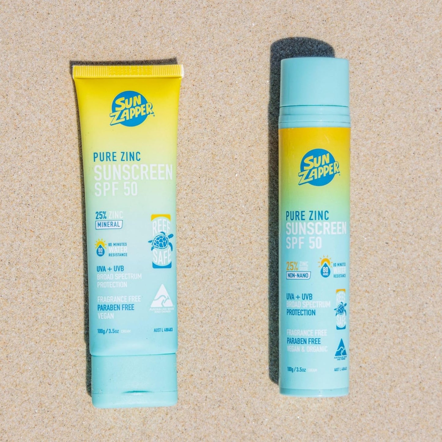 Pure Zinc Sunscreen Air Pump 100g SPF 50