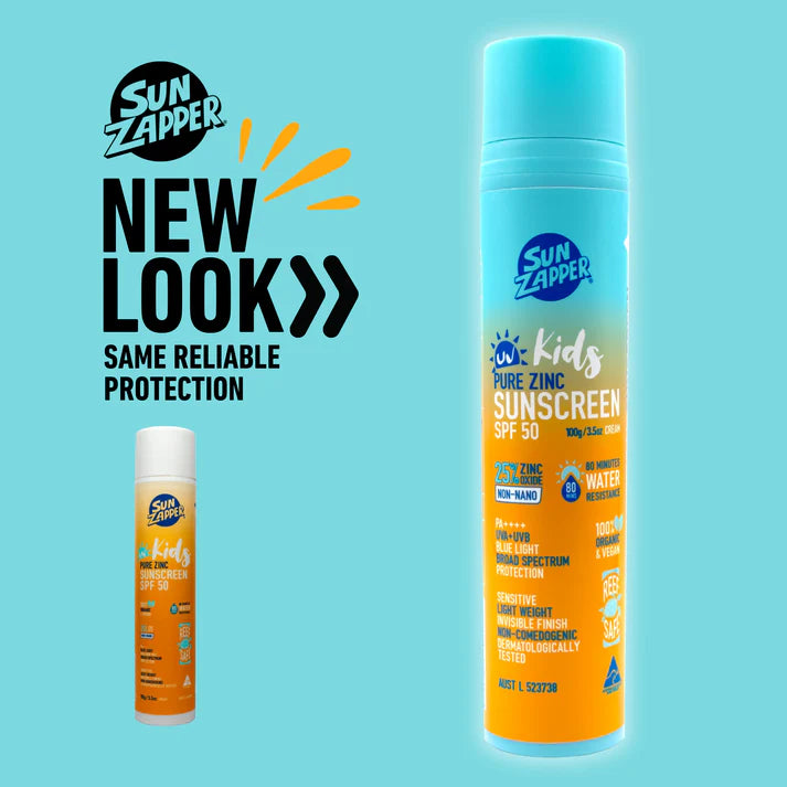Pure Zinc Kids Mineral Sunscreen SPF 50 Natural Kids Sun Cream