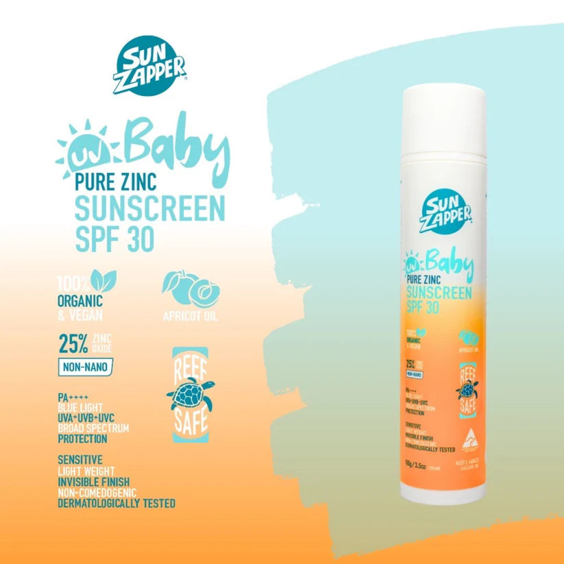 Pure Zinc Natural Baby Mineral Sunscreen SPF 30 Baby Sun Cream